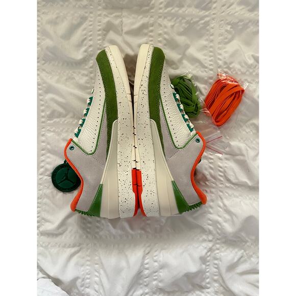 Air Jordan Titan 2 Women's Retro Low Sail/Safety Orange/Chlorophyll size 9.5 New - Picture 13 of 17